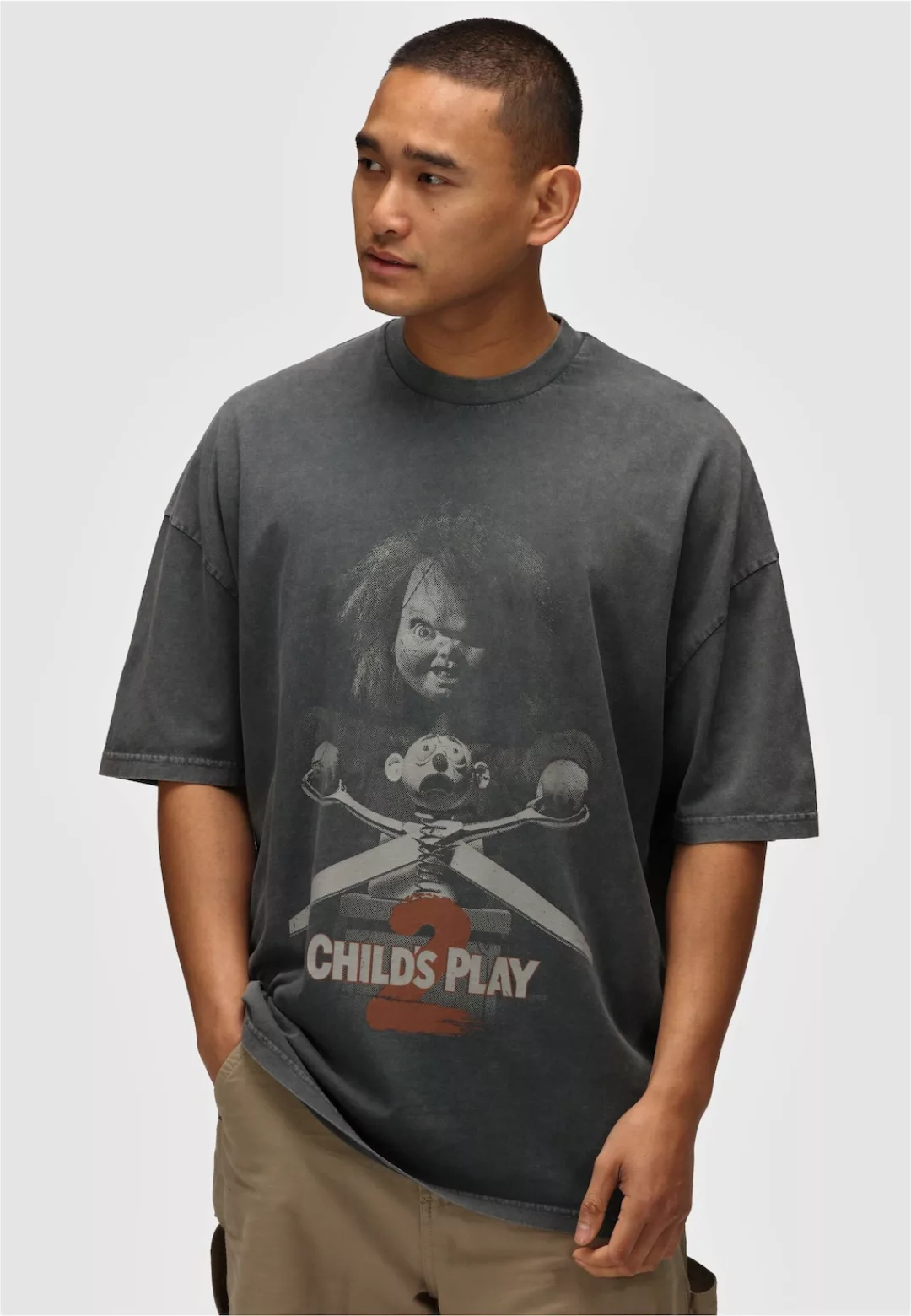 Recovered T-Shirt "Chucky 2 Childs Play", mit gruseligem Chucky-Print günstig online kaufen