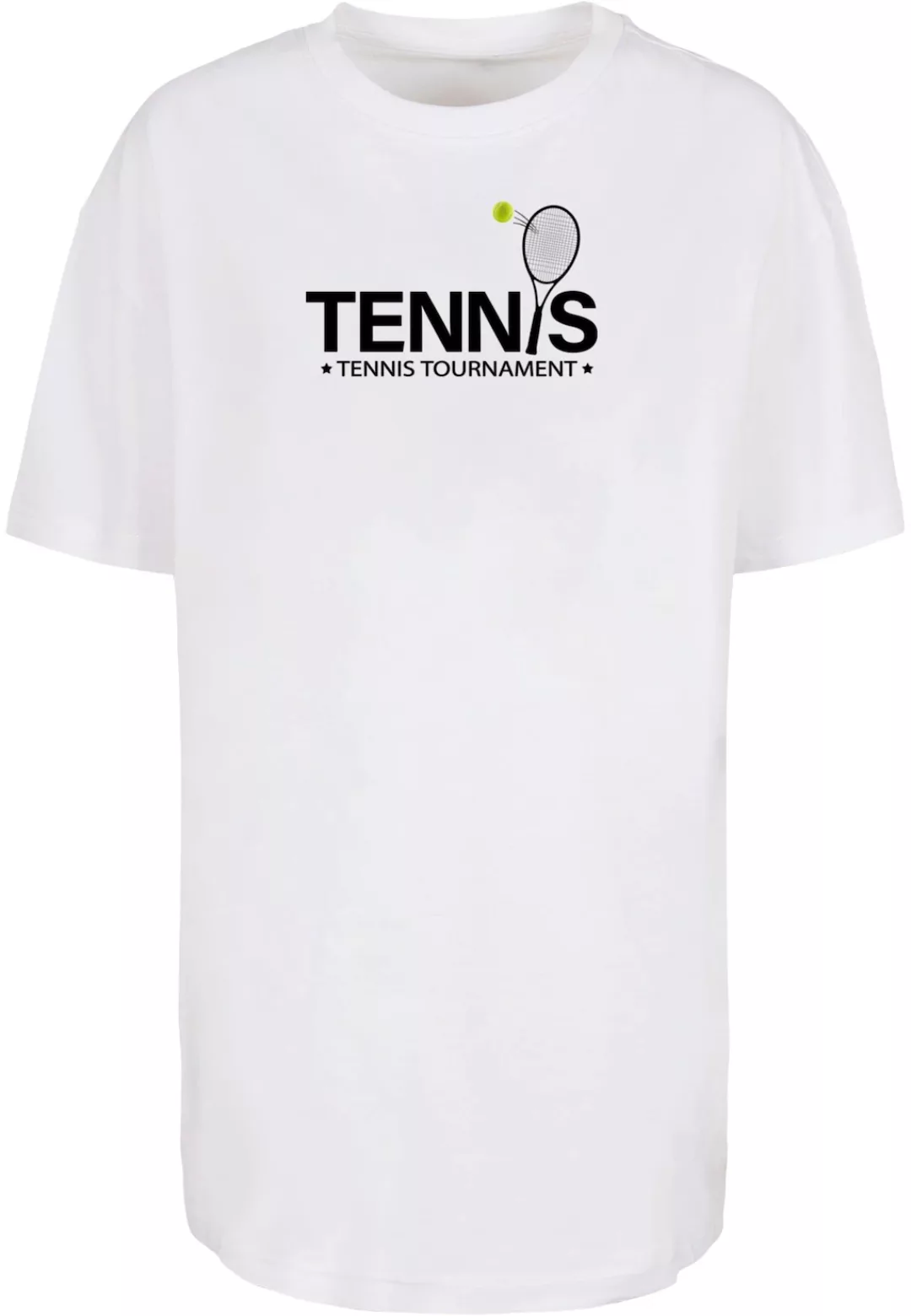 Merchcode T-Shirt "Merchcode Damen Ladies Tennis Racket Boyfriend Tee" günstig online kaufen