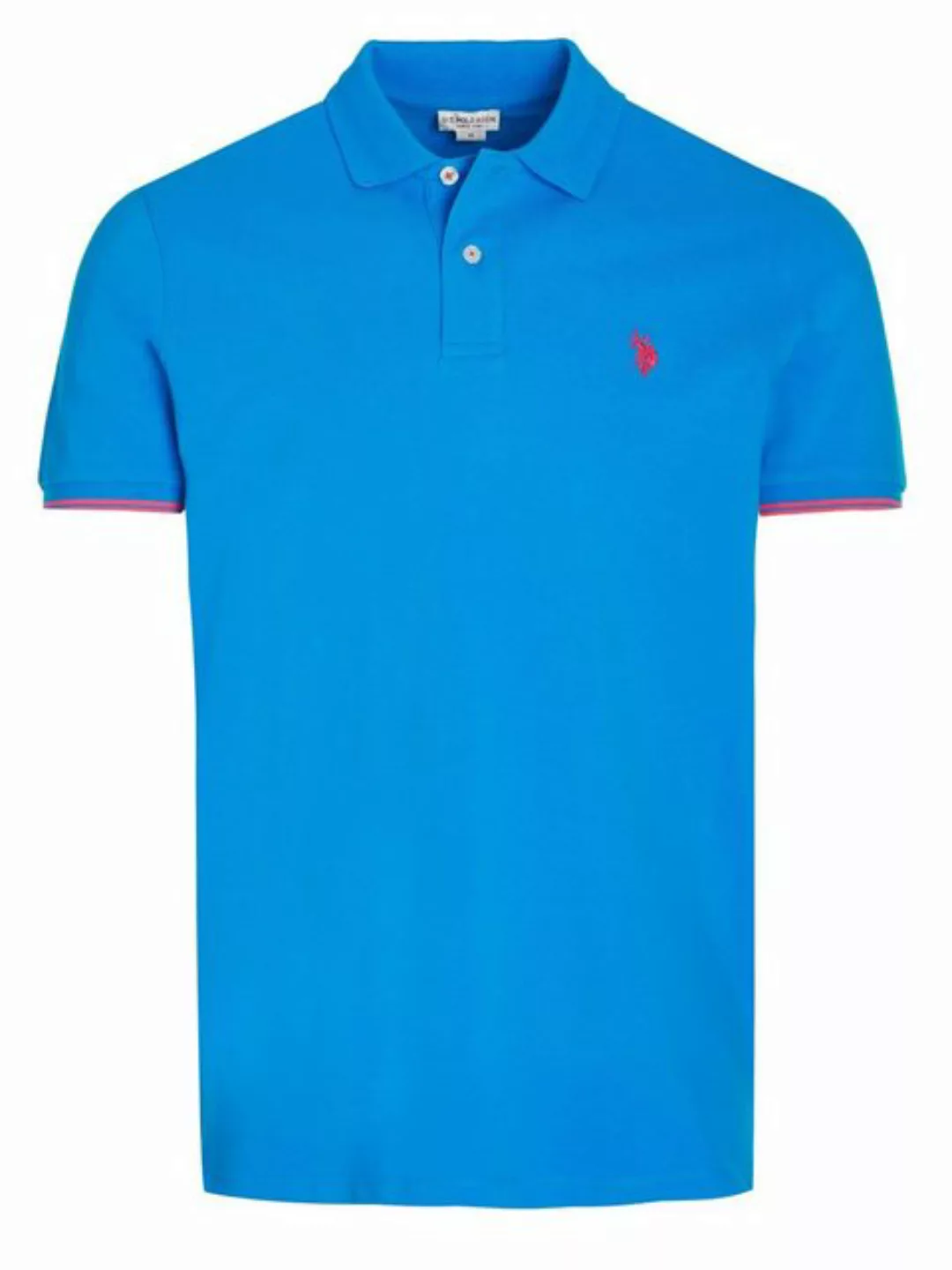 U.S. Polo Assn Poloshirt U.S. Polo Assn. Polohemd blau günstig online kaufen