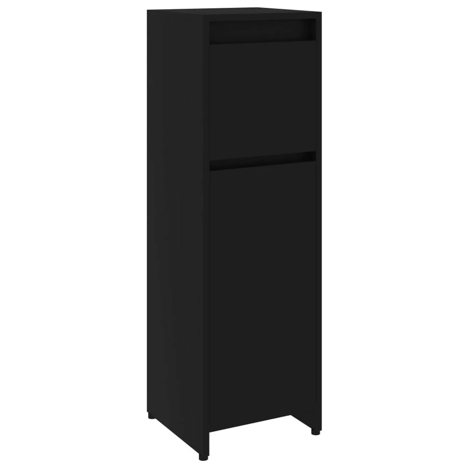 Badezimmerschrank Schwarz 30x30x95 Cm Spanplatte günstig online kaufen