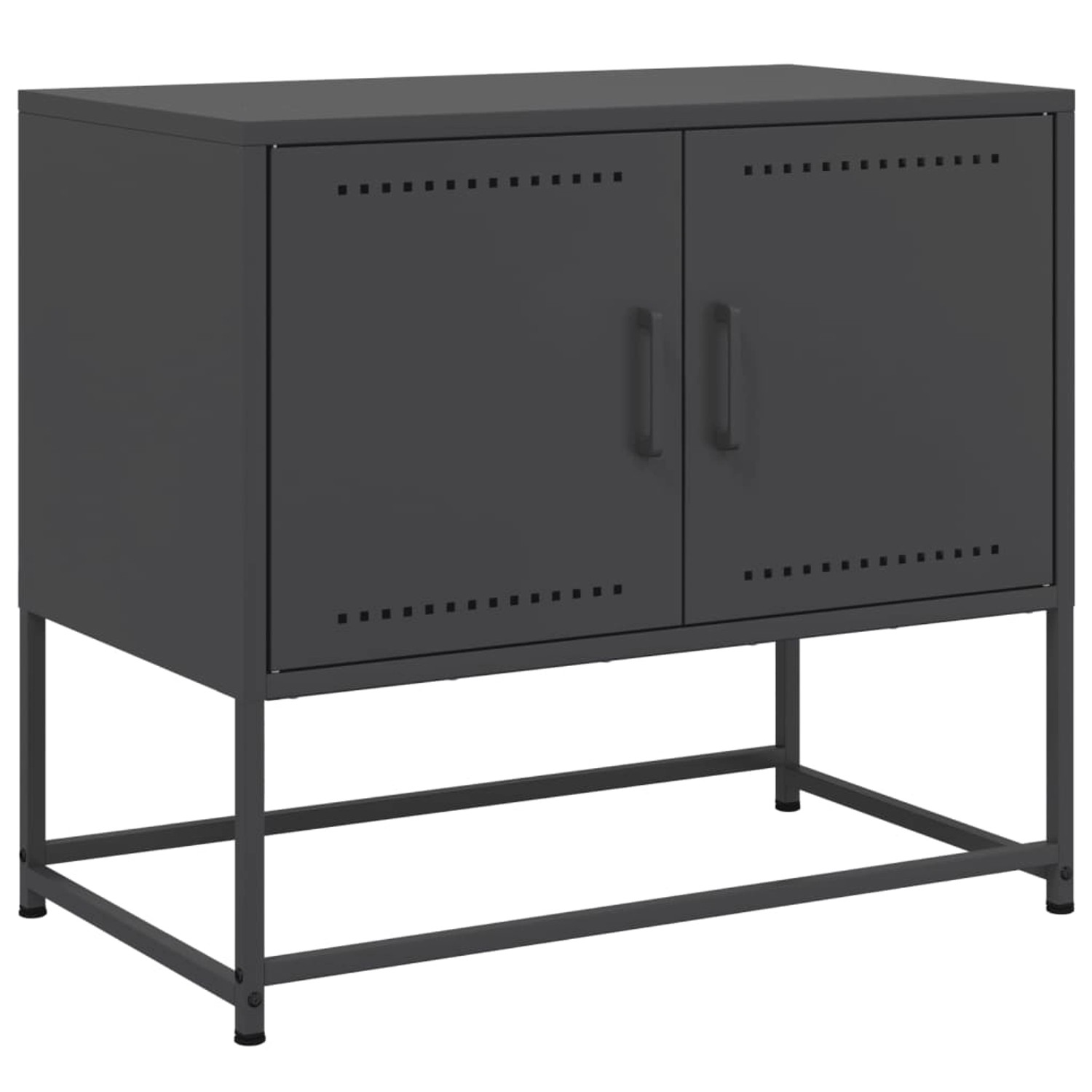 vidaXL TV-Schrank TV-Schrank Schwarz 68,5x39x60,5 cm Stahl (1-St) günstig online kaufen