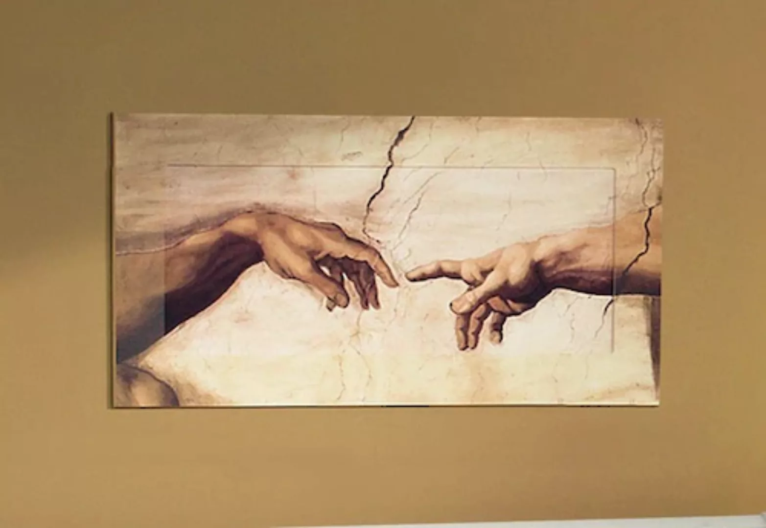 Home affaire Wandbild "Hände", von Michelangelo, 100/50 cm günstig online kaufen