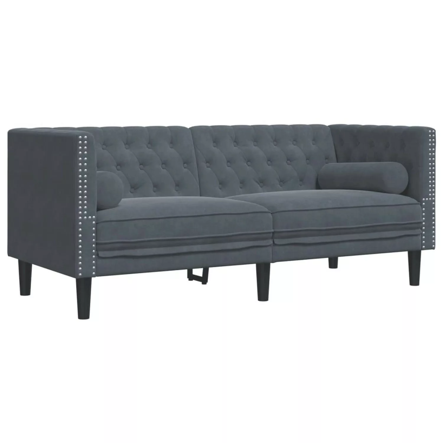vidaXL Sofa Chesterfield-Sofa mit Nackenrollen 2-Sitzer günstig online kaufen