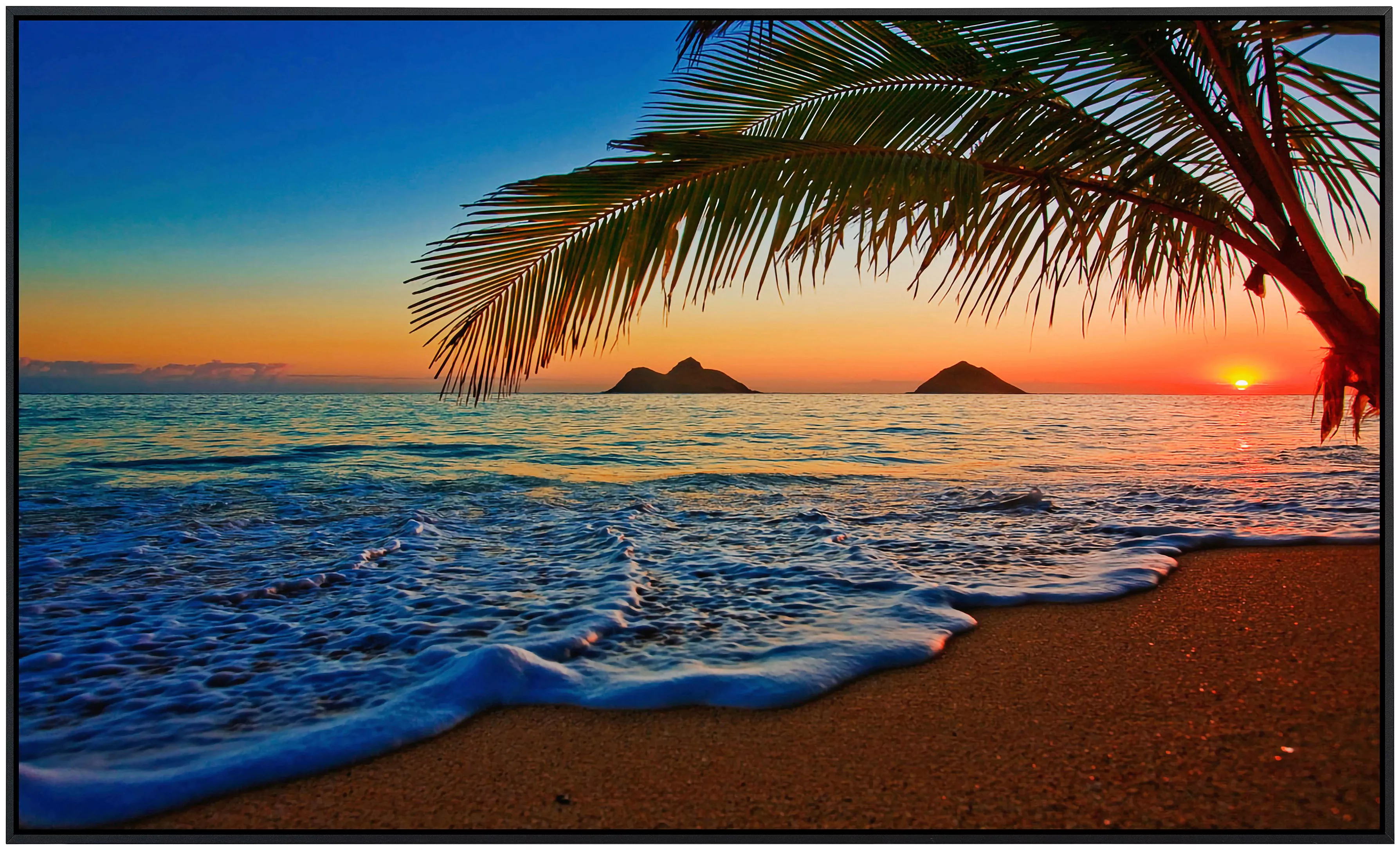 Papermoon Infrarotheizung »Lanikai Beach Hawaii«, sehr angenehme Strahlungs günstig online kaufen