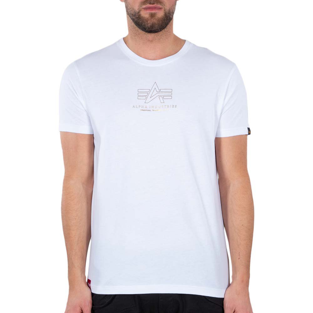 Alpha Industries Basic Ml Foil Print T-shirt M White günstig online kaufen