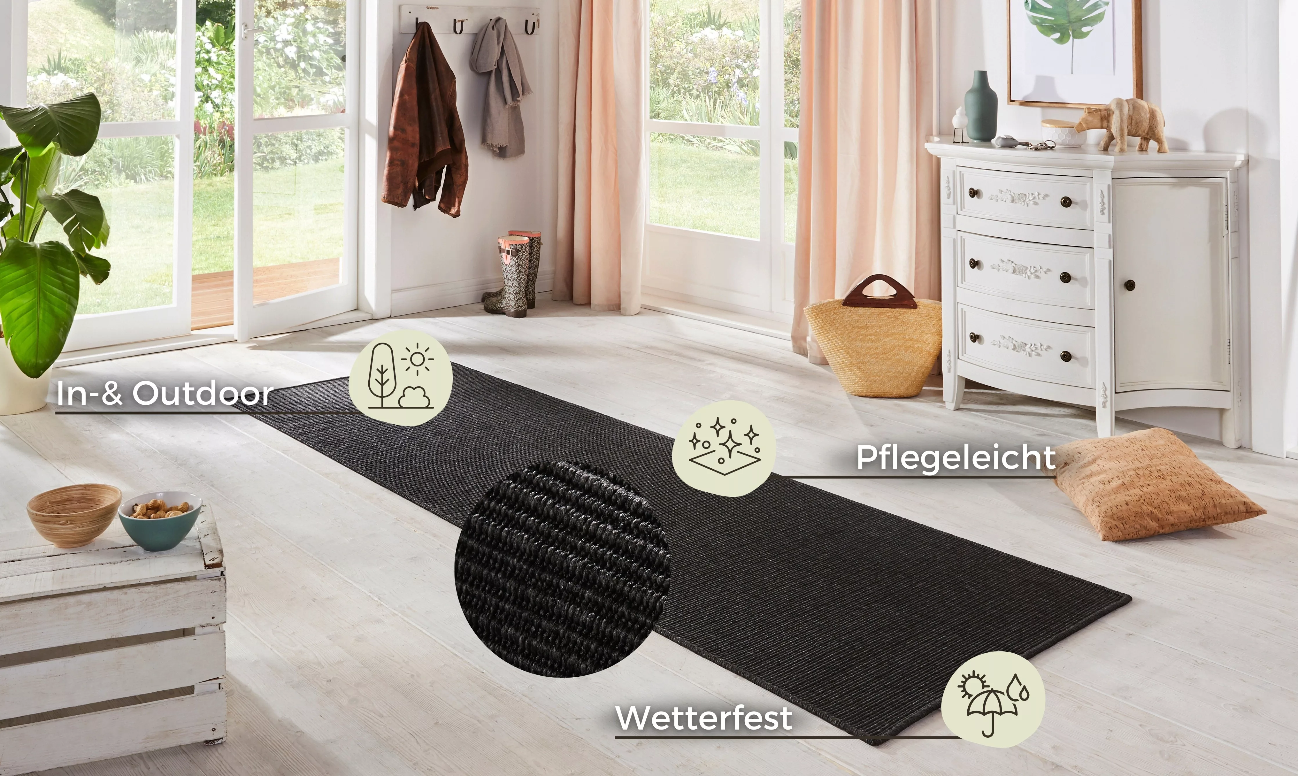 HANSE Home Läufer »Nature, In- und Outdoor«, rechteckig, Teppich, Wetterfes günstig online kaufen