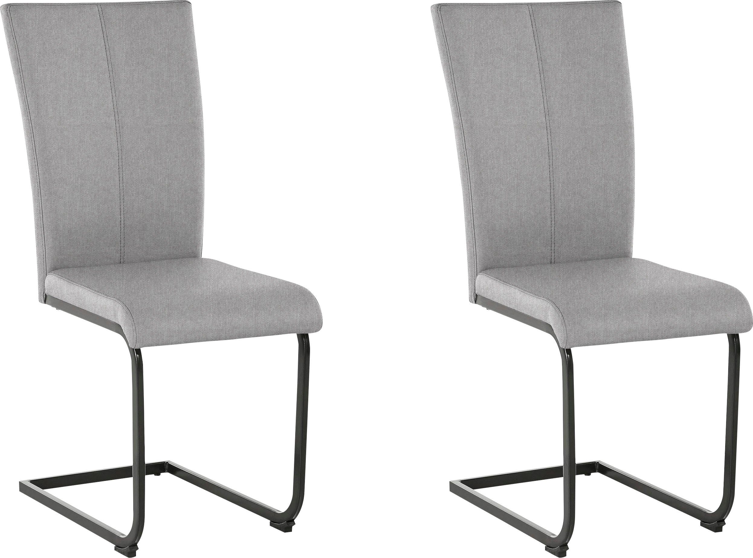 Home affaire Freischwinger "Oliver", (Set), 2 St., Microfaser, Stuhl belast günstig online kaufen