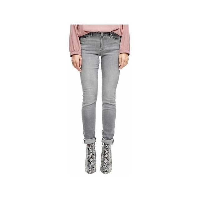 s.Oliver 5-Pocket-Jeans grau regular fit (1-tlg) günstig online kaufen