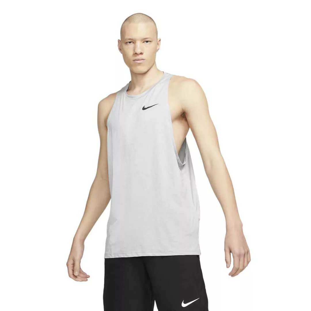 Nike Pro Dri Fit Ärmelloses T-shirt M Particle Grey / Grey Fog / Heather / günstig online kaufen