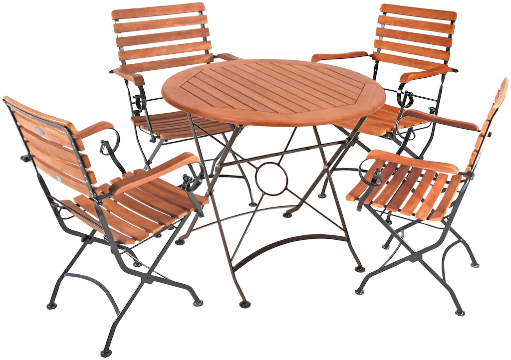 Garden Pleasure Garten-Essgruppe "WIEN Set", (Set, 5 tlg.) günstig online kaufen