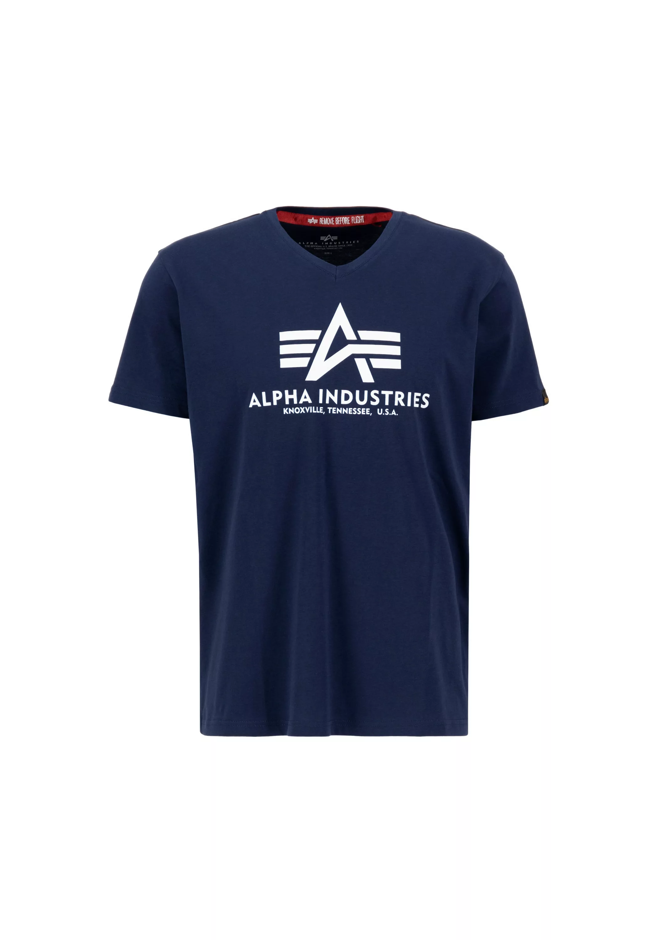 Alpha Industries T-Shirt "Alpha Industries Men - T-Shirts Basic V-Neck T" günstig online kaufen