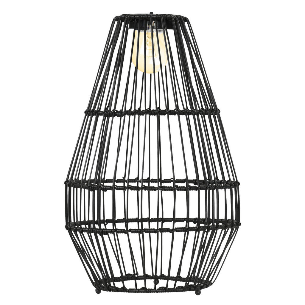 Solarleuchte 867-125V00BK schwarz Edelstahl Polypropylen Polyrattan B/H/L: günstig online kaufen