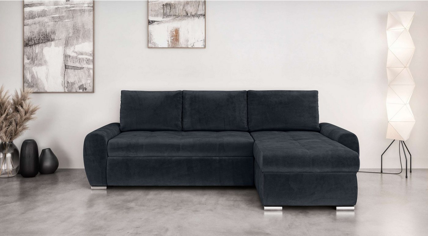 INOSIGN Ecksofa Haverhill mit Bettfunktion und Bettkasten, B/H/T 237/89/166 günstig online kaufen