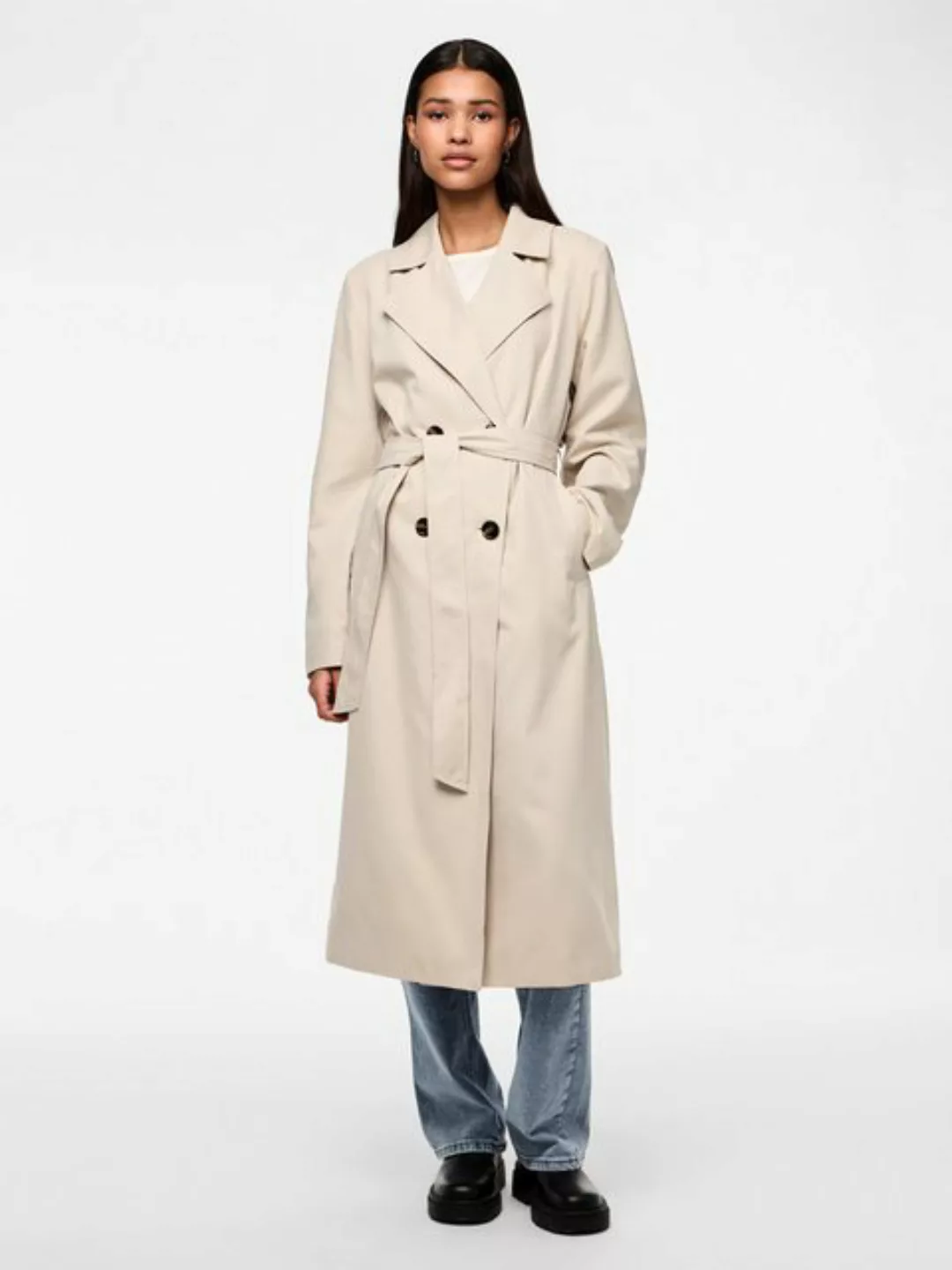 pieces Trenchcoat PCSCARLETT LS TRENCHCOAT NOOS günstig online kaufen