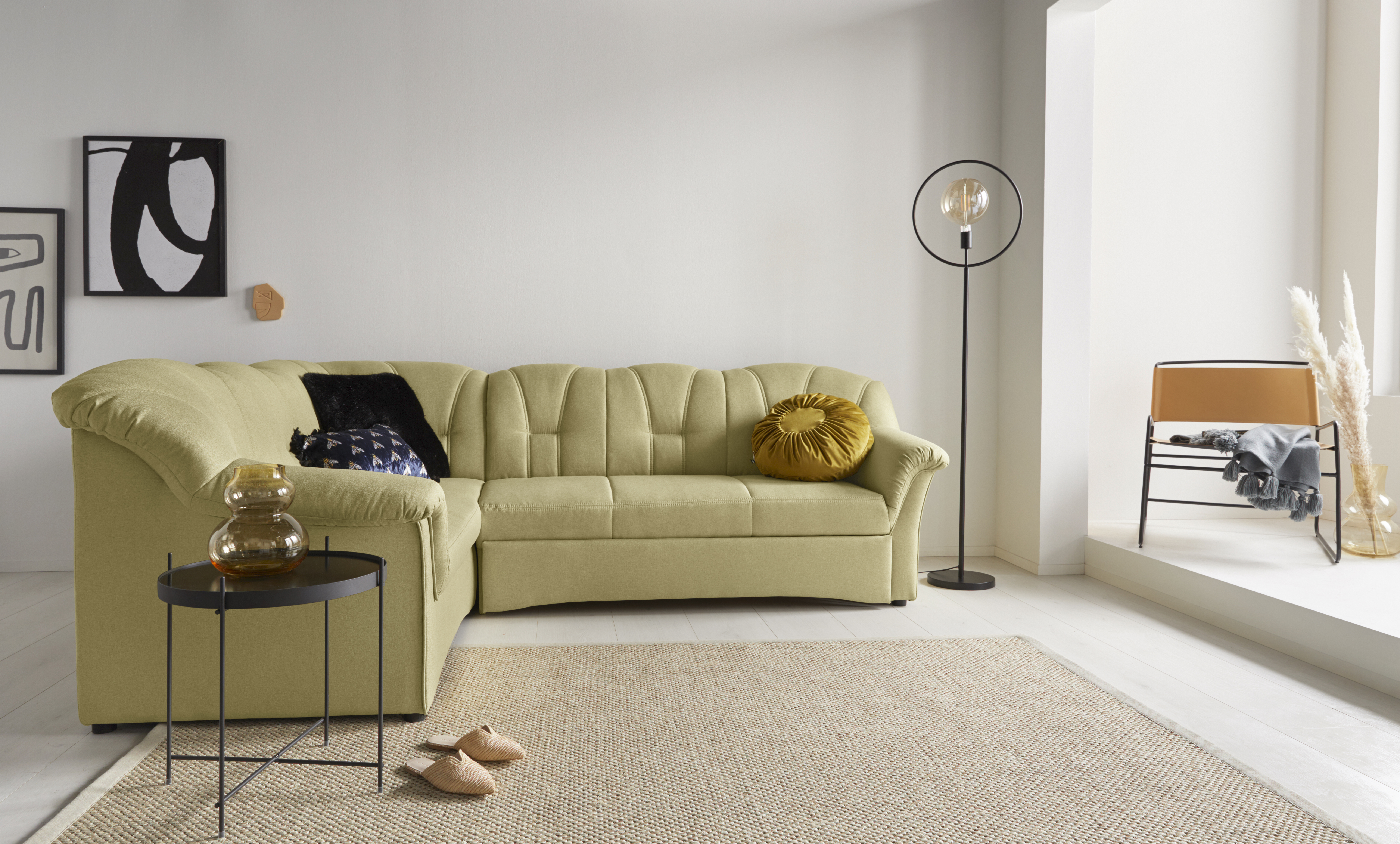 DOMO collection Ecksofa "Amora L-Form", mit Federkern günstig online kaufen