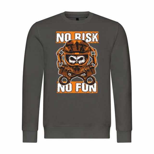 deinshirt Rundhalspullover Herren Sweatshirt No risk no fun Mit Print Motiv günstig online kaufen