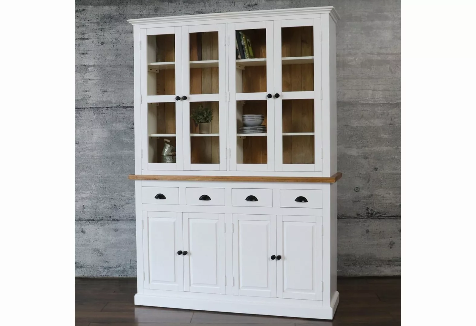 baario Buffet Schrank MURET Buffet Geschirrschrank Vitrine massiv Mangoholz günstig online kaufen