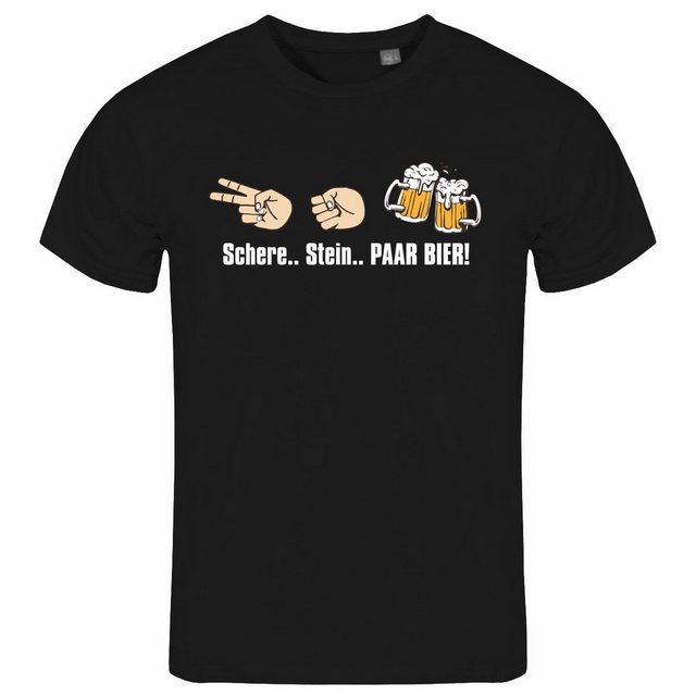 deinshirt Print-Shirt Herren T-Shirt Schere Stein paar Bier Funshirt mit Mo günstig online kaufen