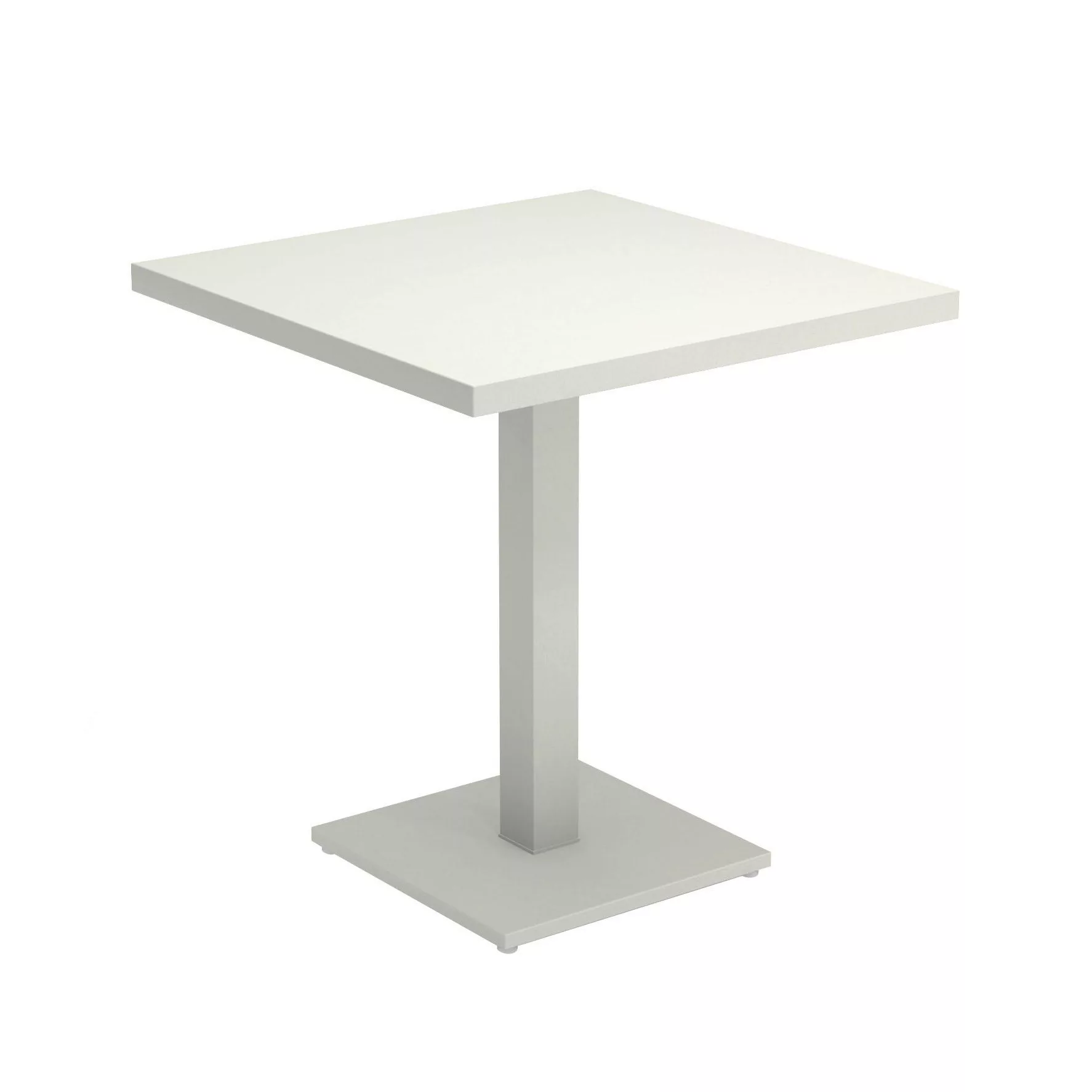 emu - Round Gartentisch 70x70x75cm - weiß/pulverbeschichtet/LxBxH 70x70x75c günstig online kaufen