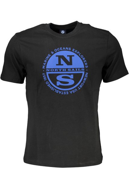 North Sails T-Shirt Herren Kurzarm-T-Shirt Schwarz – Rundhals mit günstig online kaufen