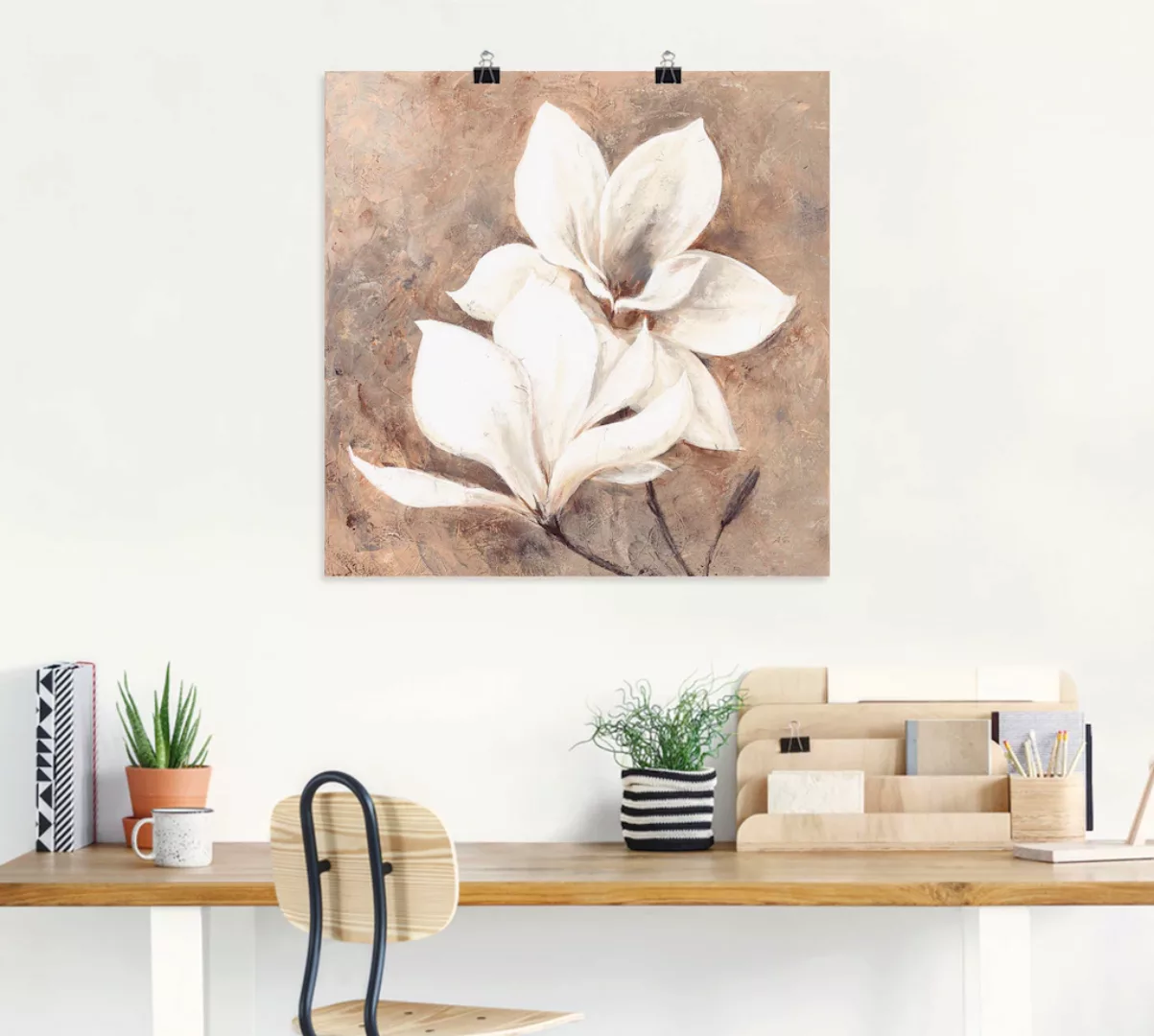 Artland Wandbild "Klassische Magnolien", Blumen, (1 St.), als Alubild, Outd günstig online kaufen