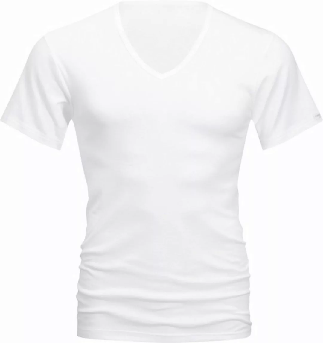 Mey Noblesse V-Ausschnitt T-Shirt Weiß - Größe 4XL günstig online kaufen