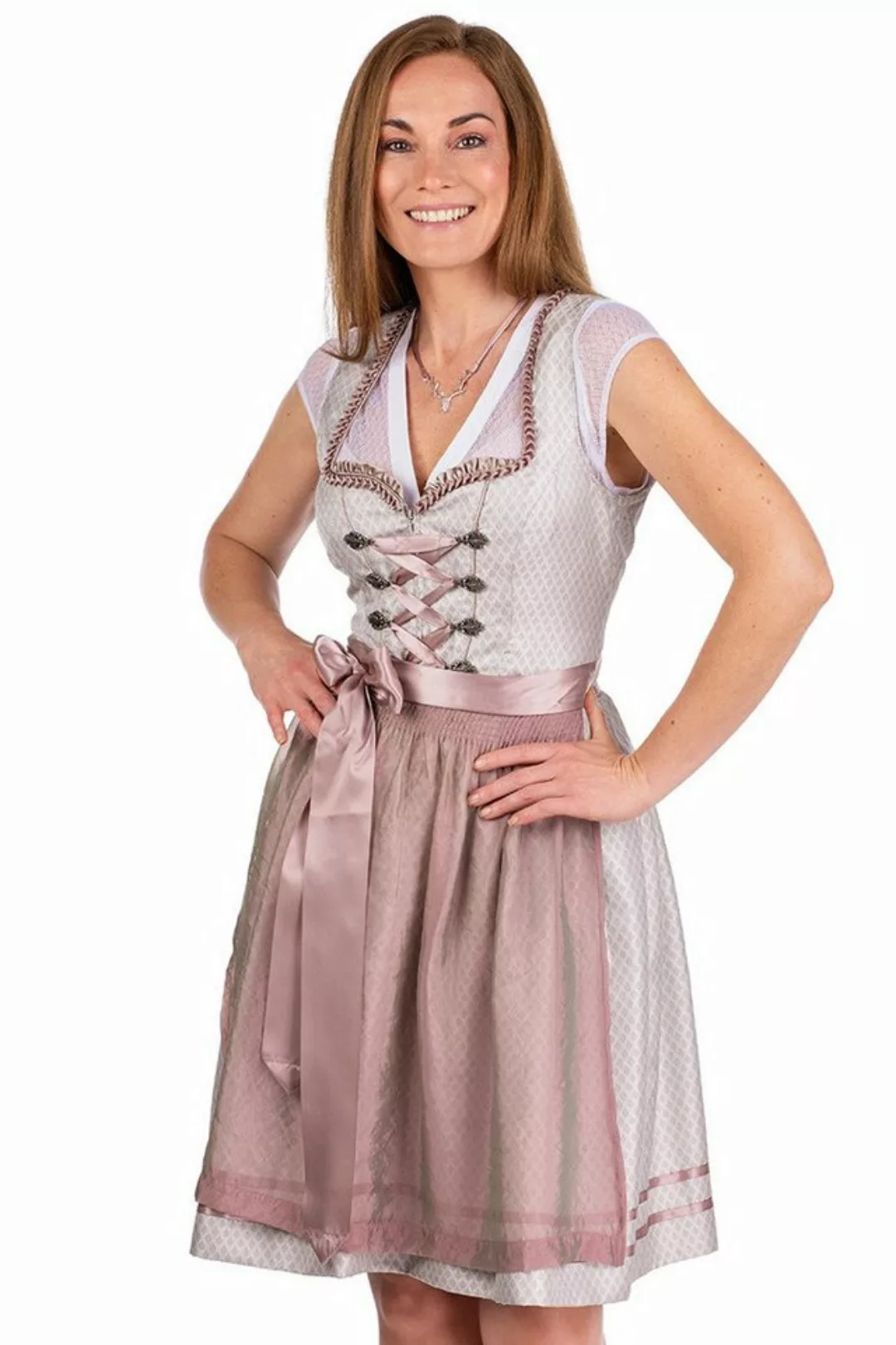 Spieth & Wensky Dirndl Mini Dirndl 2tlg. - ERCELINA - taupe light günstig online kaufen