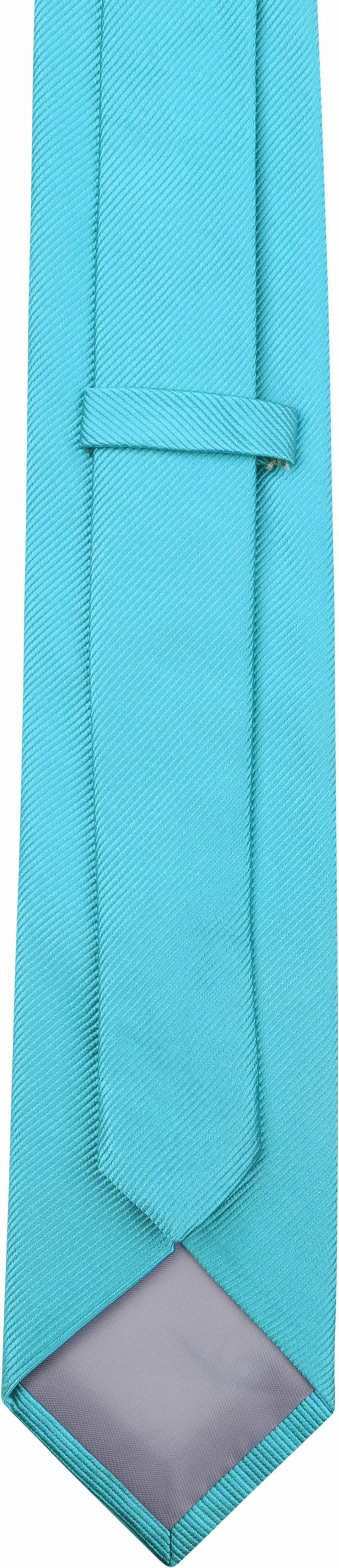 Krawatte Seide Aqua Blau Uni F24 - günstig online kaufen