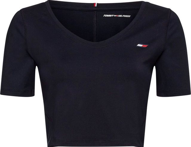 Tommy Hilfiger Sport T-Shirt CROPPED FITTED TEE mit Tommy Hilfiger Sport Ma günstig online kaufen
