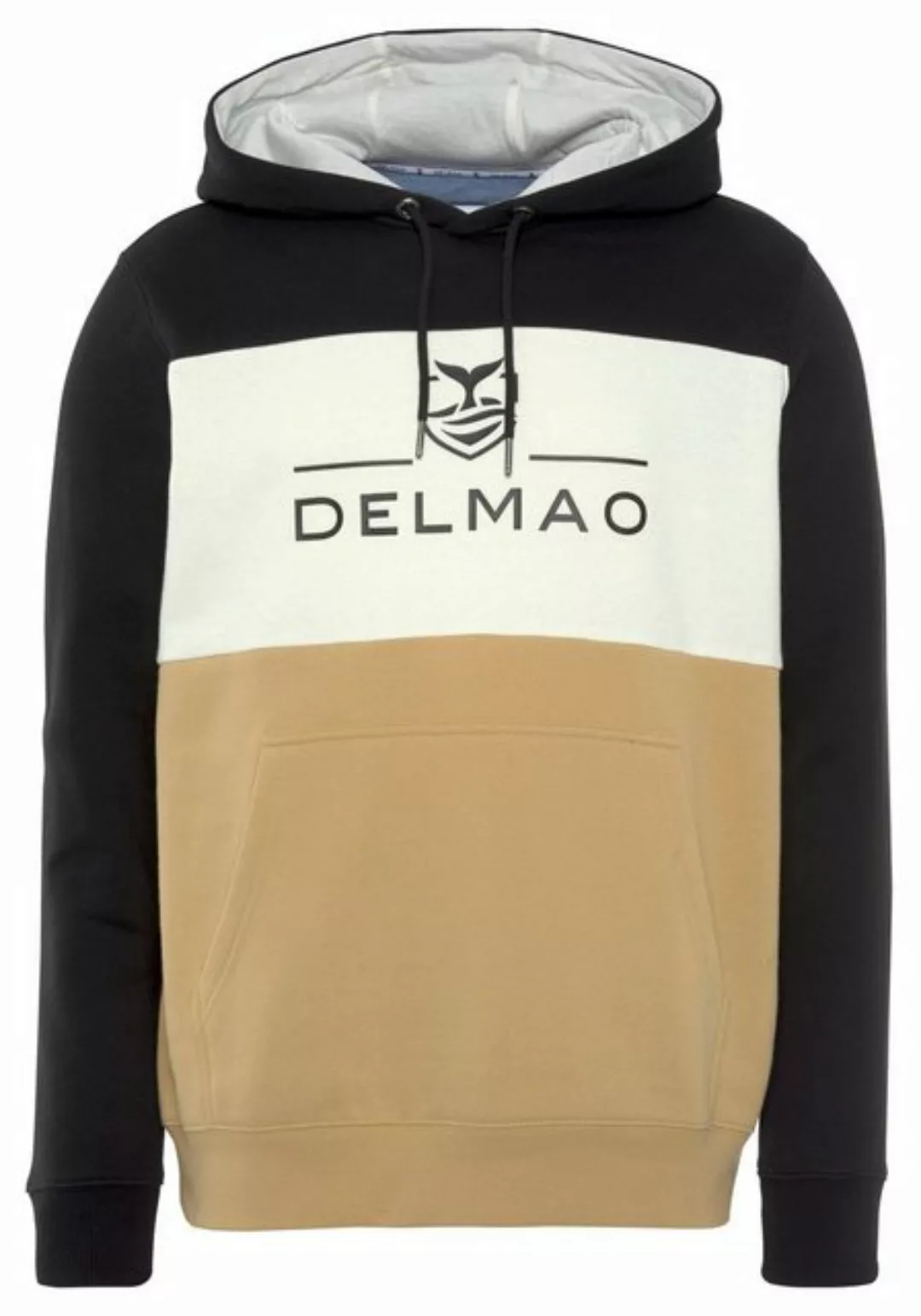 DELMAO Kapuzensweatshirt Langarm, lockere Passform, Colourblocking-Optik, m günstig online kaufen