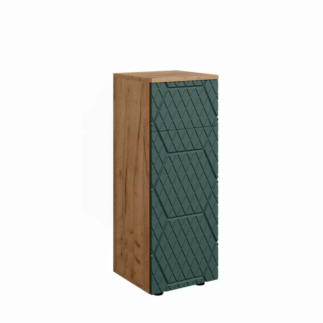 Vicco Midischrank Irma, Goldkraft Eiche/Grün, 30 günstig online kaufen