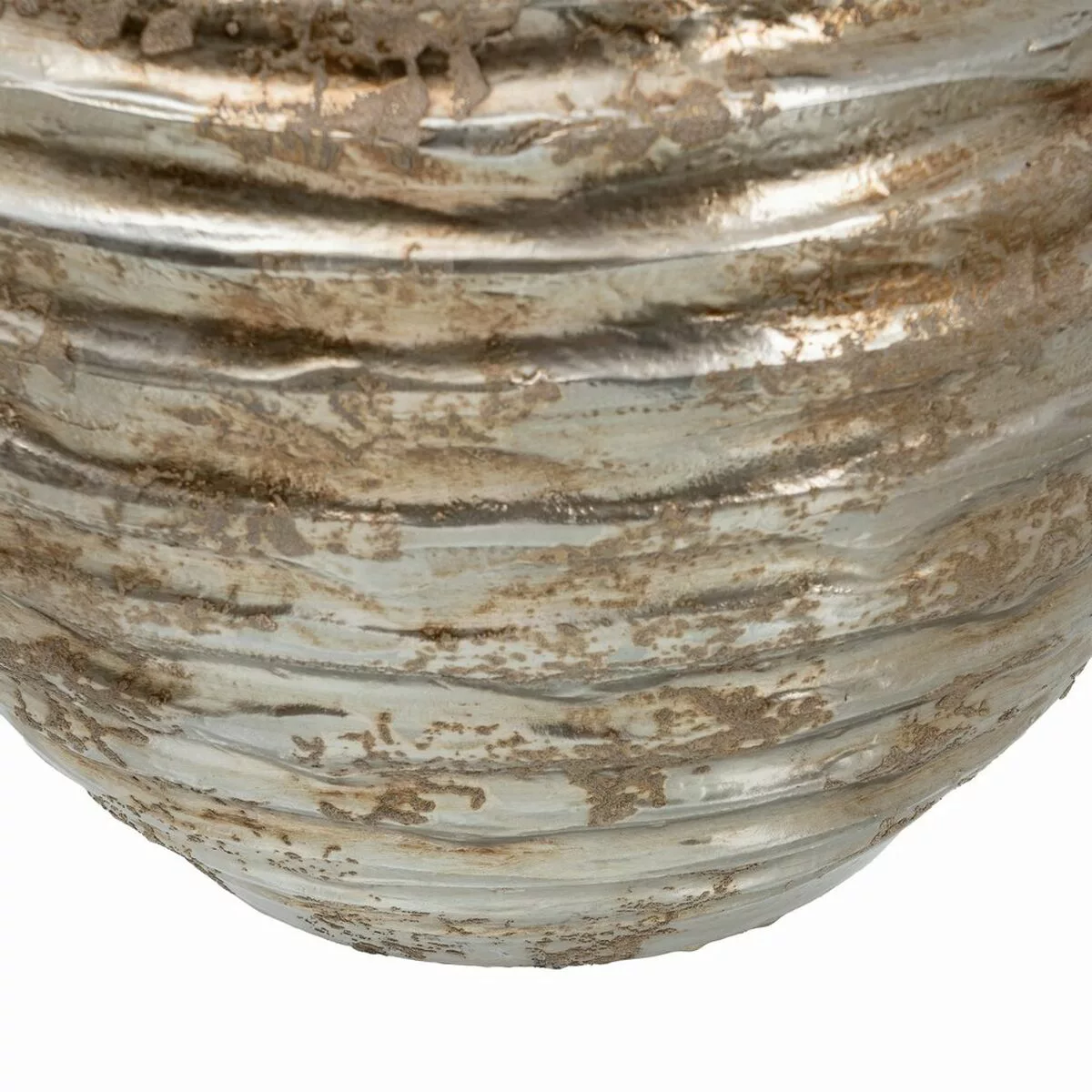 Blumentopf 39 X 39 X 37 Cm Aus Keramik Silber günstig online kaufen