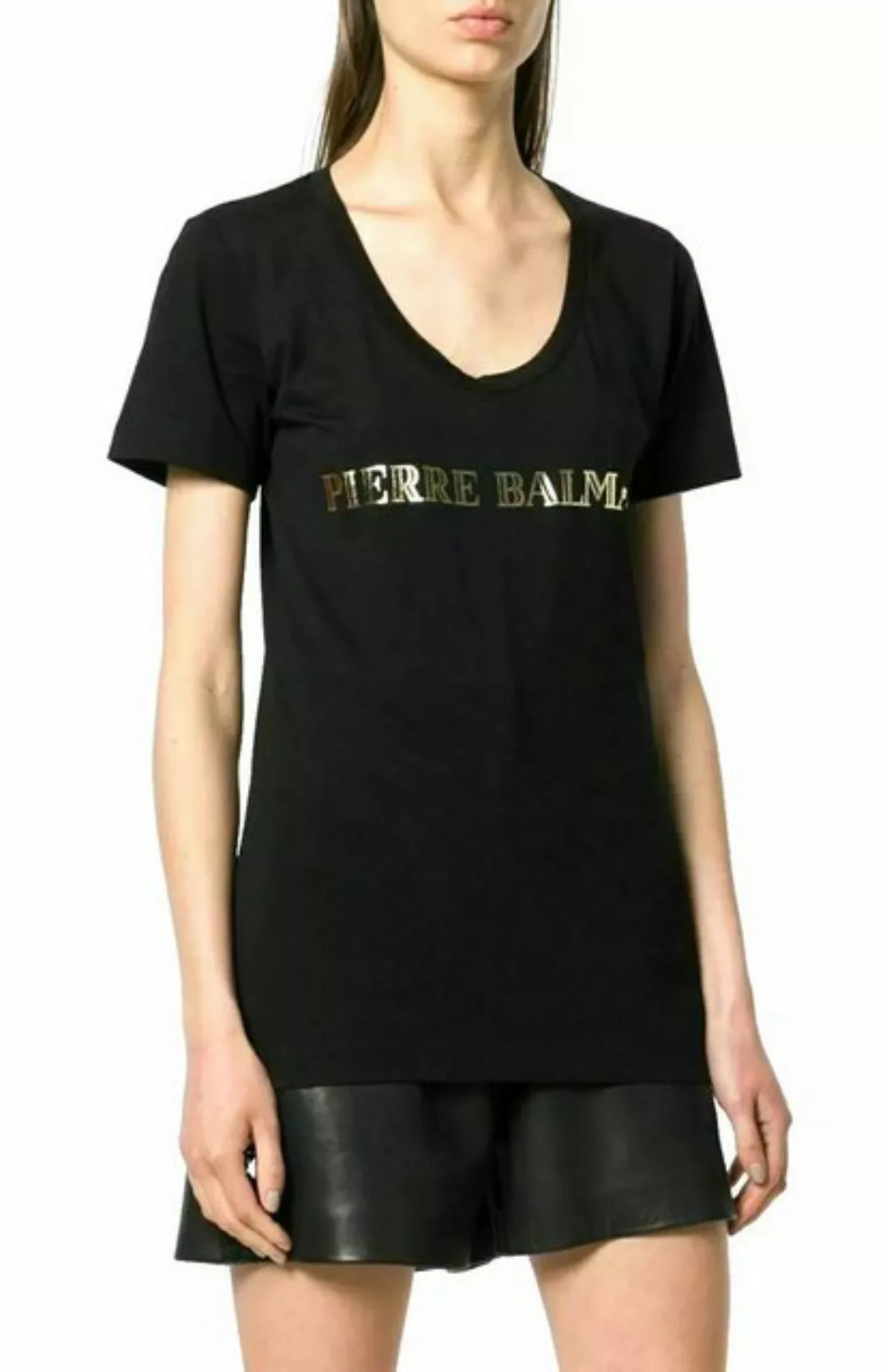 Balmain Paris T-Shirt Pierre Balmain mit ikonischem Logo-Print Taillierter günstig online kaufen