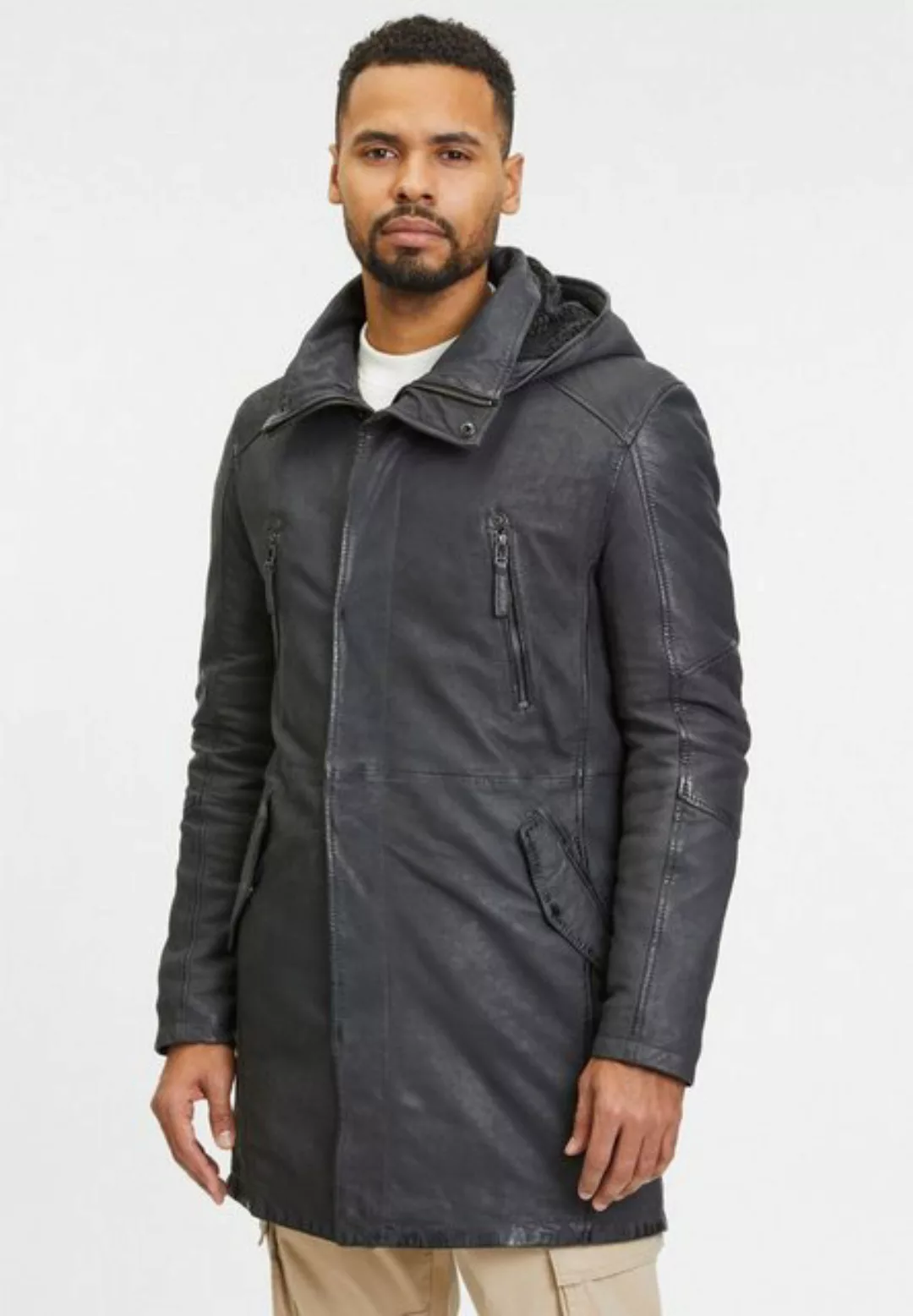 Gipsy Lederjacke GMKassio Gipsy - Herren Echtleder Lederjacke Lammleder Kap günstig online kaufen