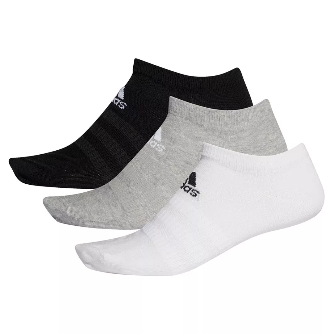 Adidas Light Low Socken 3 Paare EU 34-36 Medium Grey Heathereather / White günstig online kaufen