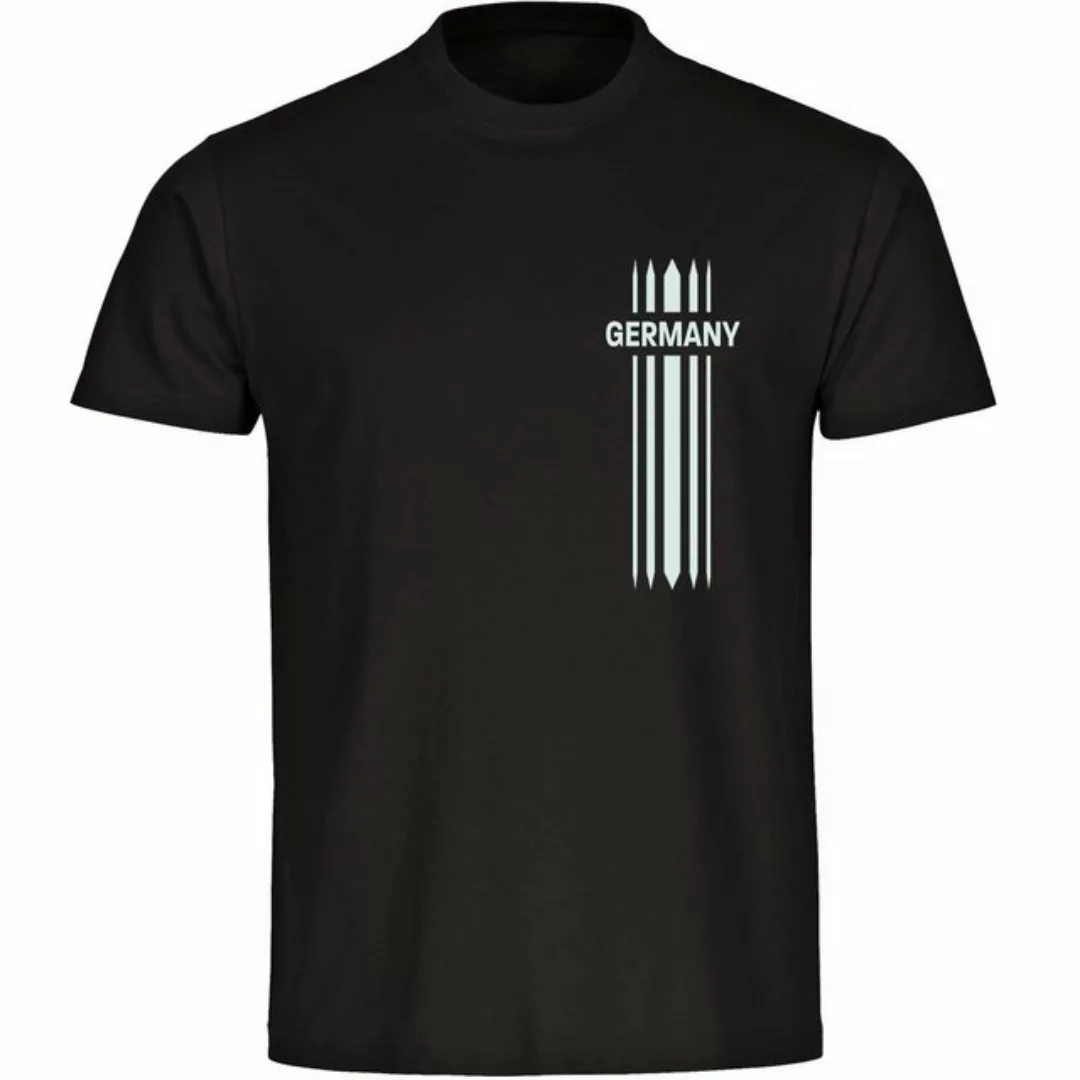 multifanshop T-Shirt Herren Germany - Streifen - Männer günstig online kaufen