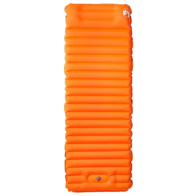 vidaXL Luftbett Selbstaufblasende Isomatte mit Kissen Orange günstig online kaufen