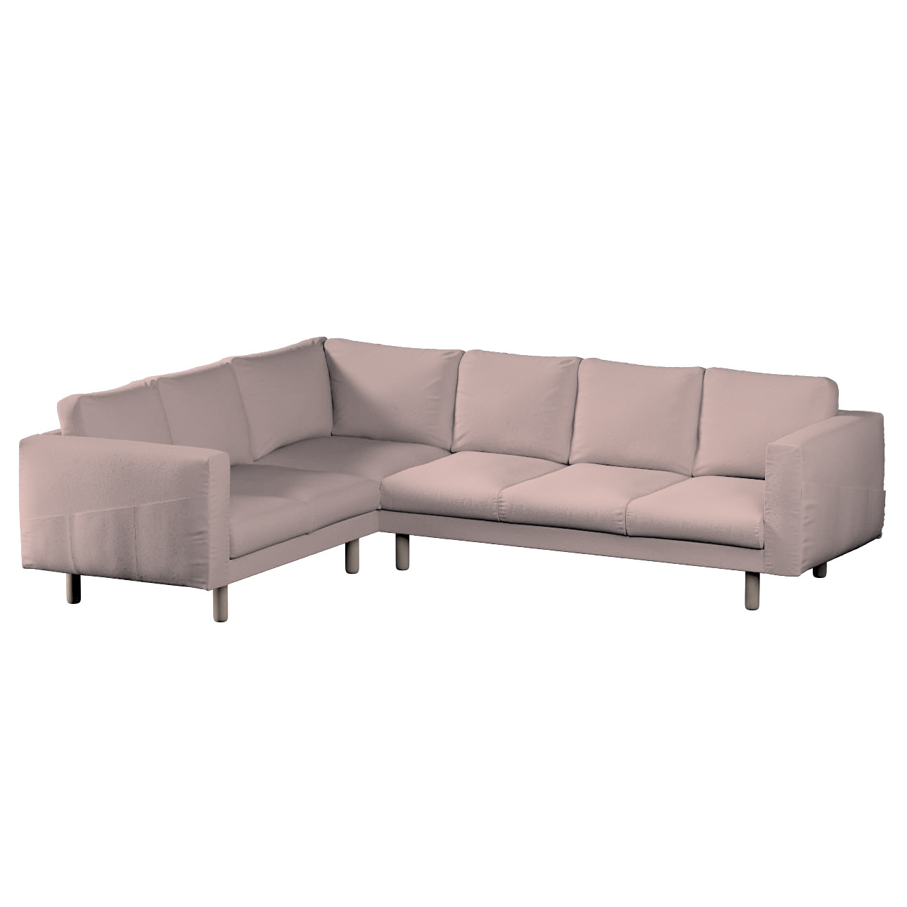 Bezug für Norsborg 5-Sitzer Ecksofa, rosa, Norsborg 5-Sitzer Ecksofabezug, günstig online kaufen