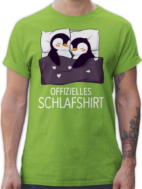 Shirtracer T-Shirt Offizielles Schlafshirt Pinguin Pärchen Geschenk I Pärch günstig online kaufen