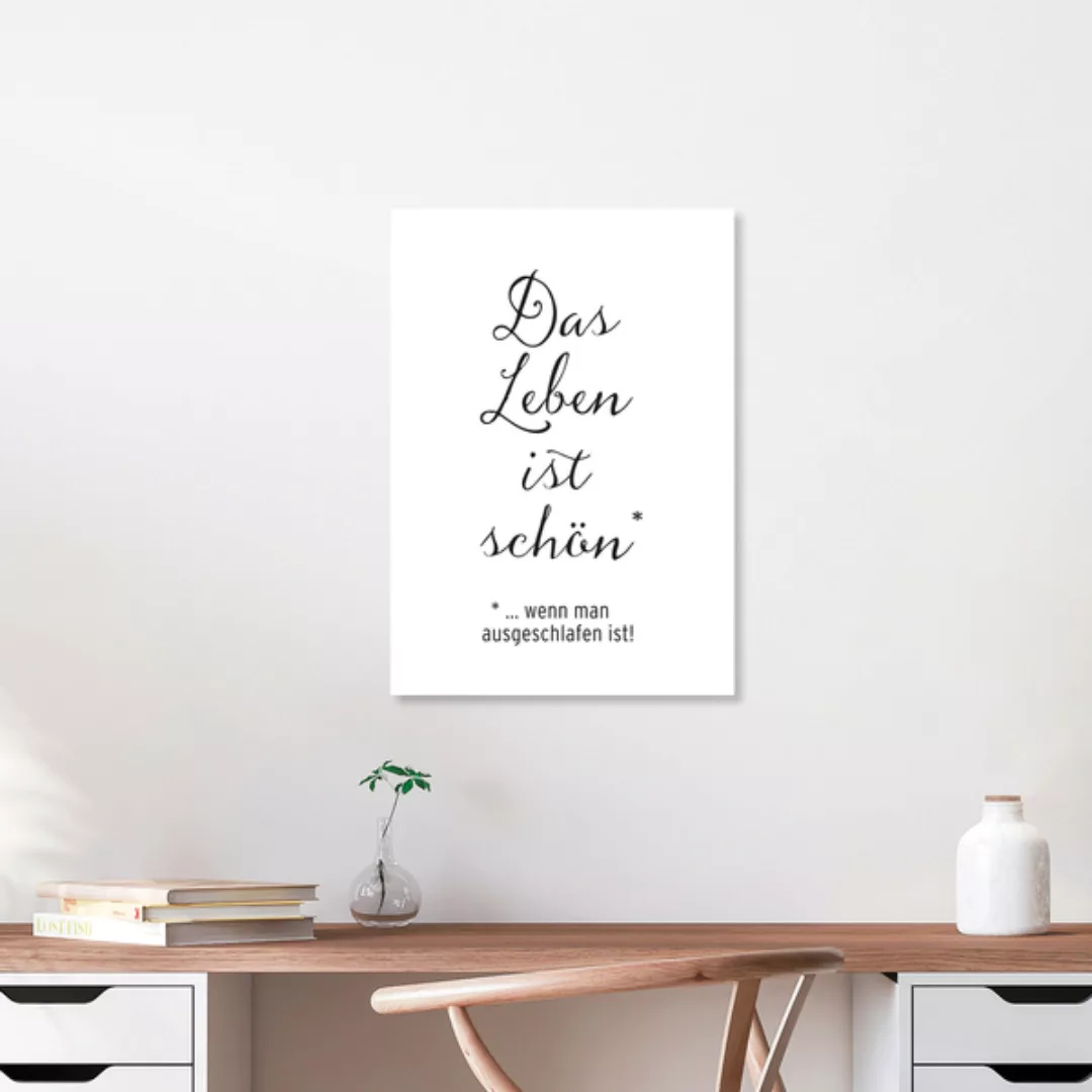 Poster / Leinwandbild - Das Leben Ist Schön günstig online kaufen