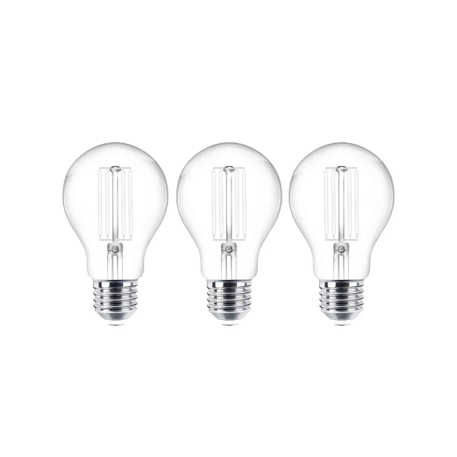 LED-Leuchtmittel Filament E27 3er-Set 7W 806 lm klar 2.700K günstig online kaufen