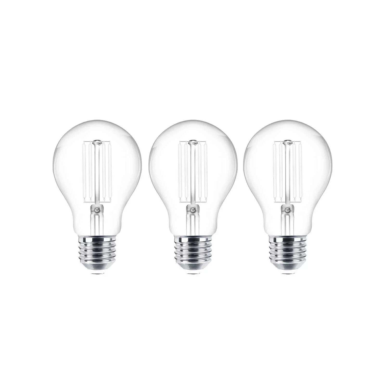 LED-Leuchtmittel Filament E27 klar 7W 2700K 806lm 3er-Set günstig online kaufen