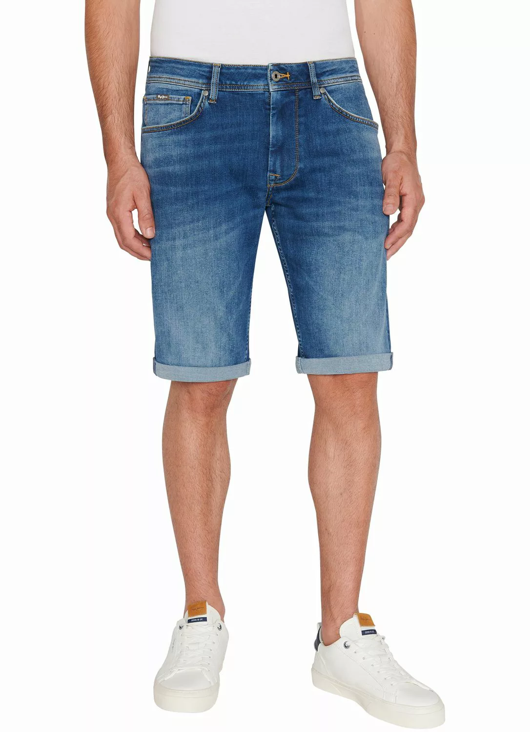 Pepe Jeans Herren Jeans Short STRAIGHT SHORT - Regular Fit - Blau - Blue De günstig online kaufen