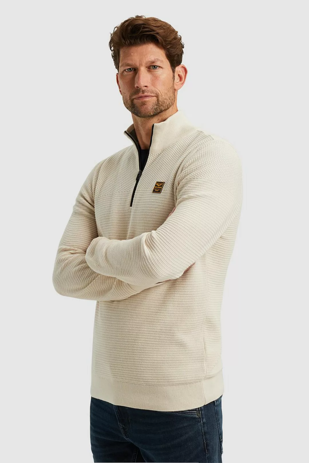 PME LEGEND Strickpullover - R-neck Cotton Mouline Pullover - Strickpullover günstig online kaufen