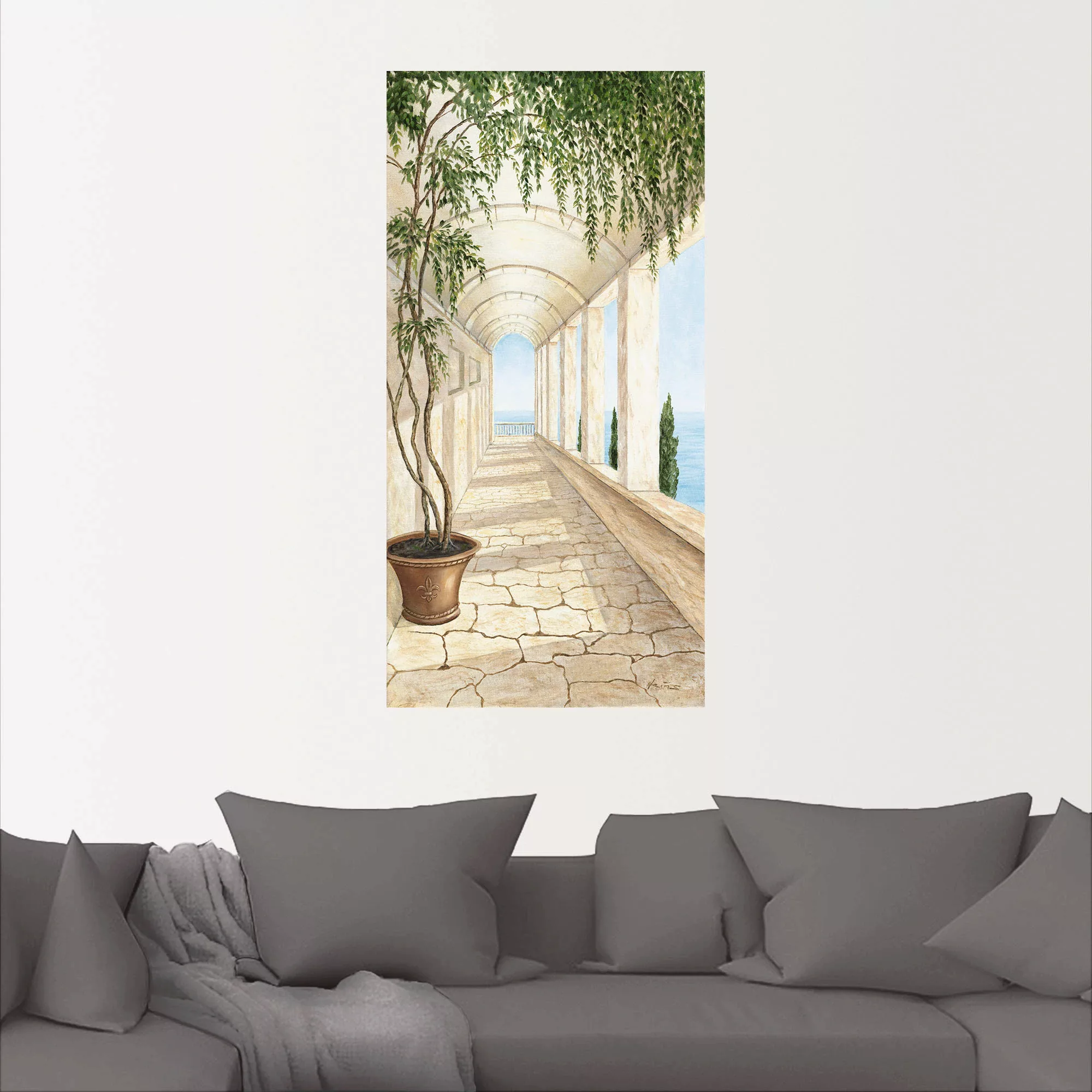 Artland Wandbild »Capri«, Gebäude, (1 St.), als Alubild, Outdoorbild, Leinw günstig online kaufen