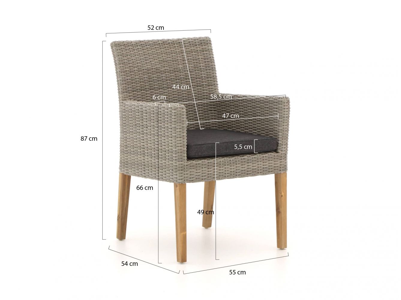 Intenso Lesa/ROUGH-K 160 cm Gartenmöbel-Set 5-teilig günstig online kaufen