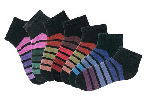 H.I.S Sneakersocken, (Packung, 7 Paar), mit bunten Ringeln günstig online kaufen