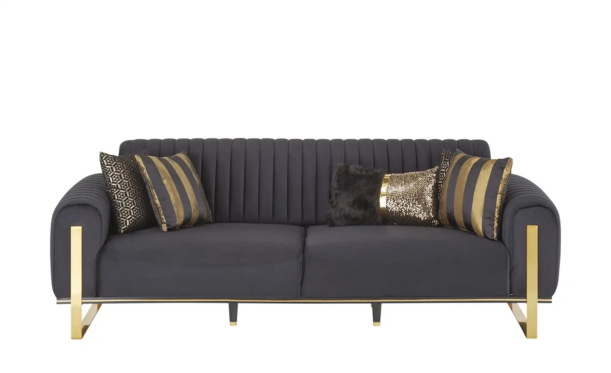 Sofa  Singapur ¦ schwarz ¦ Maße (cm): B: 238 H: 80 T: 95.0 Polstermöbel > S günstig online kaufen