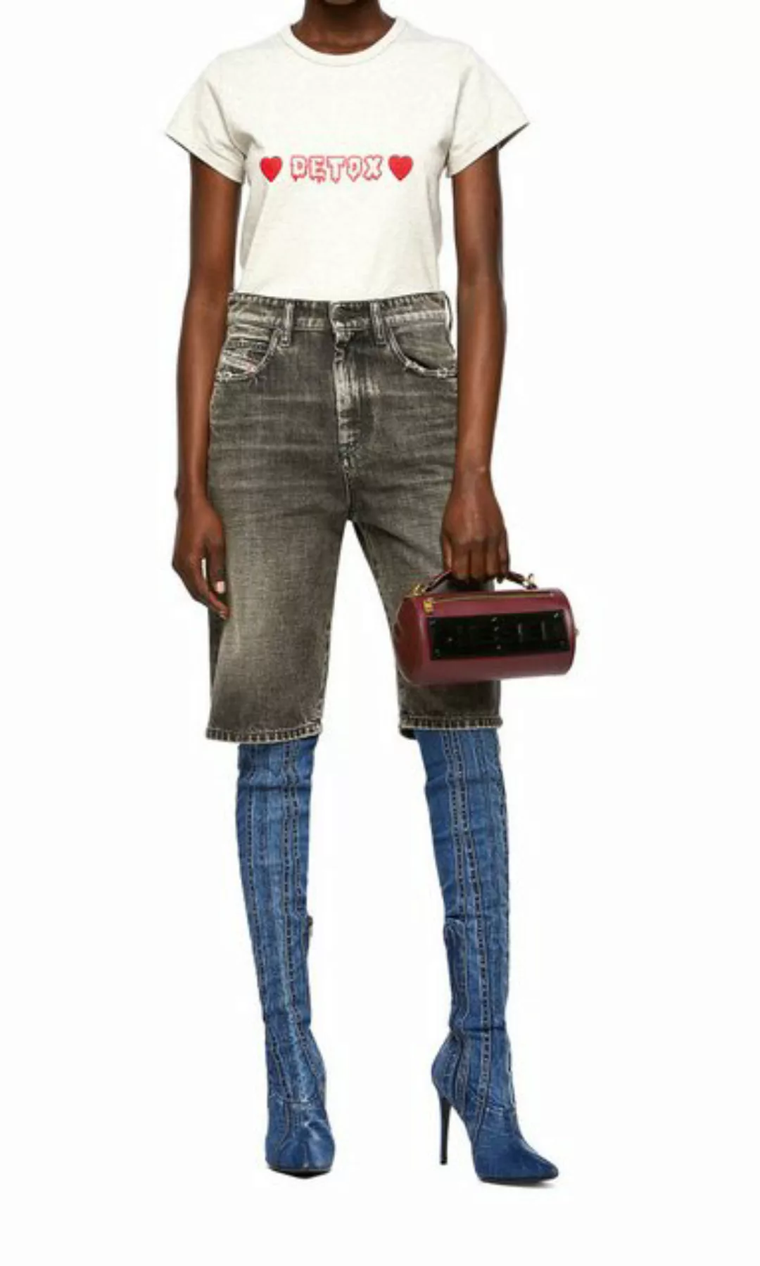 Diesel Jeansbermudas Diesel "De-Lily-Sp1 Calzoncini" Damen Bermuda Shorts günstig online kaufen