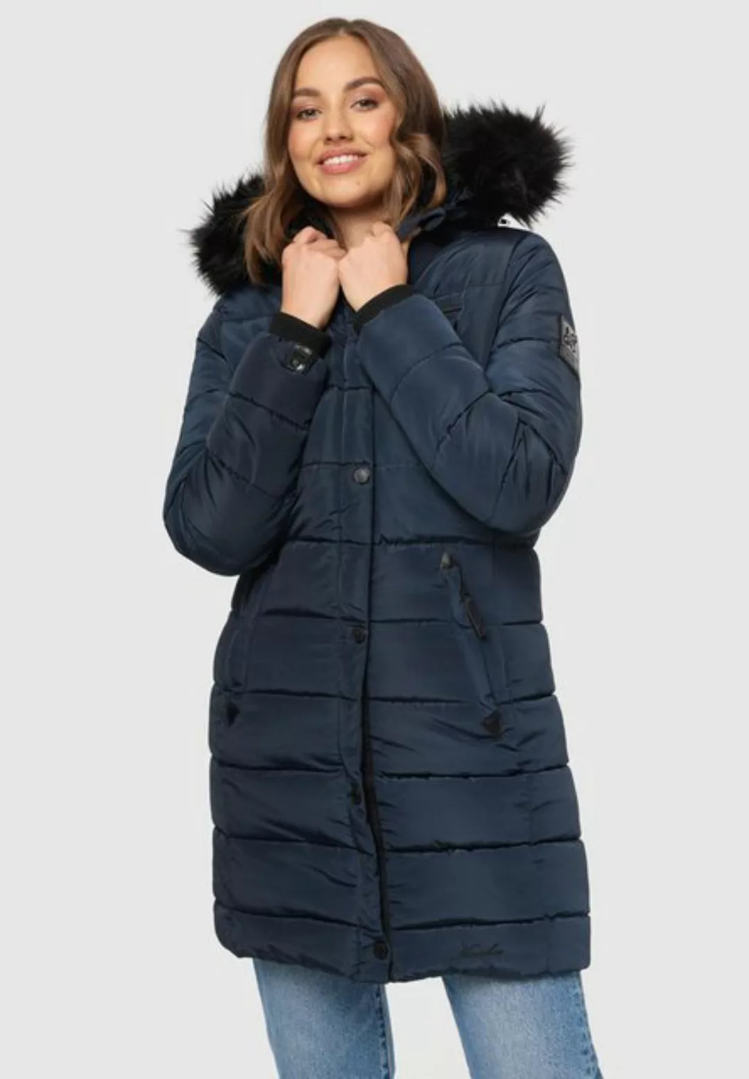 Navahoo Winterjacke Lotusblüte Pri mit warmem Teddyfell und abnehmbarem Kun günstig online kaufen